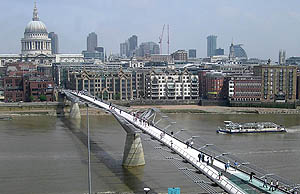 Milennium Bridge London - TravelEngland